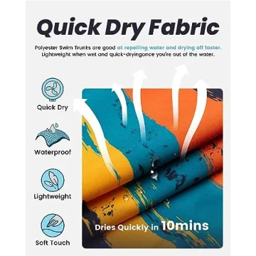 MaaMgic Mens Swim Trunks Quick Dry Comfortable Funny Swimwear