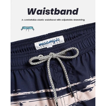 MaaMgic Mens Swim Trunks Quick Dry Comfortable Funny Swimwear