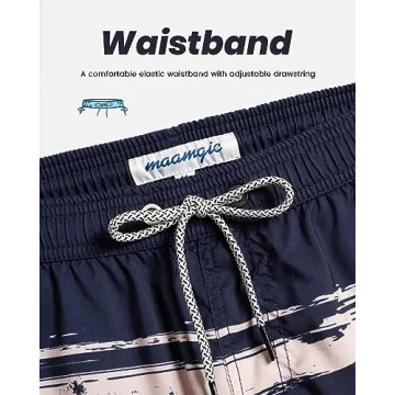 MaaMgic Mens Swim Trunks Quick Dry Comfortable Funny Swimwear