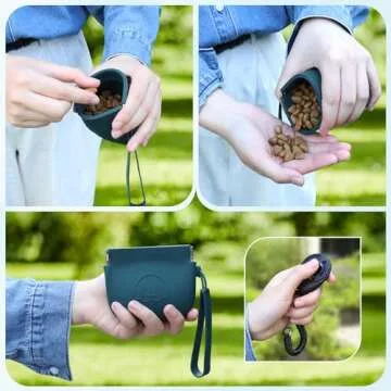 WALLFID Silicone Dog Treat Pouch - Compact & Odorless