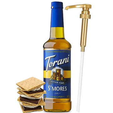 Torani S'mores Syrup 750ml with Pump for Coffee