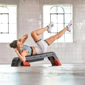 Reebok Adjustable Weight Bench and Workout Deck: Multipurpose Fitness Home Gym Bench for All Types of Training, 20+ Bench Configurations