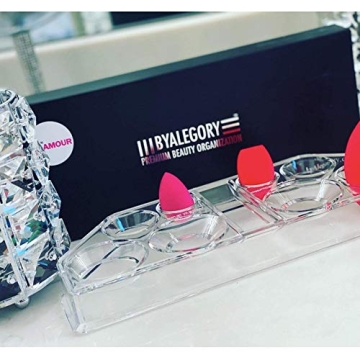 Stylish byAlegory Acrylic Sponge Organizer for Beauty Tools