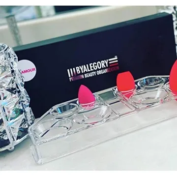 Stylish byAlegory Acrylic Sponge Organizer for Beauty Tools