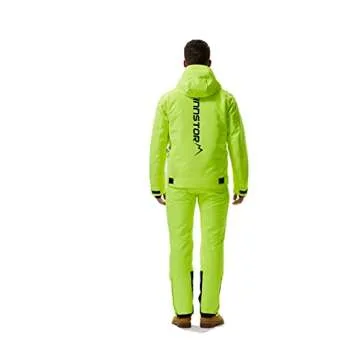 Men's Waterproof Windproof Warmth Ski Jacket Hooded Coat(XL)