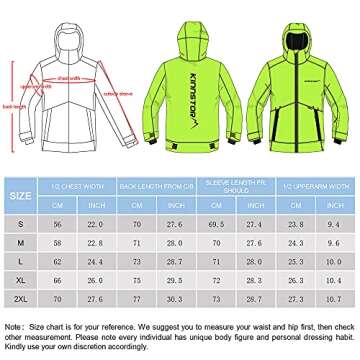 Men's Waterproof Windproof Warmth Ski Jacket Hooded Coat(XL)