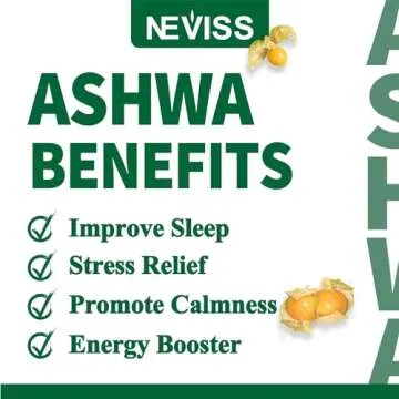 NEVISS Ashwagandha Gummies 2000mg, Feel Refreshed, Plus Proprietary Blend with L-Theanine, 5-HTP, Lemon Balm, Magnesium for Calm, Zzzs & Relaxation Support, 120 Count