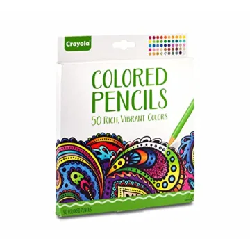 Crayola Adult Colored Pencils Set with 50 Colors