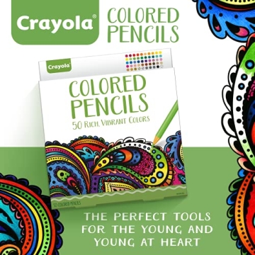 Crayola Adult Colored Pencils Set with 50 Colors