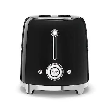 Smeg 50's Retro 4-Slice Toaster in Sleek Black
