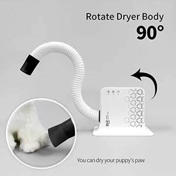 DUZ V2 Super Quiet Hands-Free Pet Dryer for Small Pets