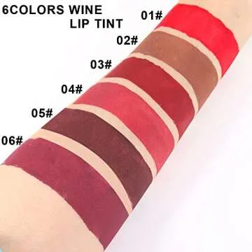 Vibrant 6 Colors Matte Liquid Lipstick Set for Women