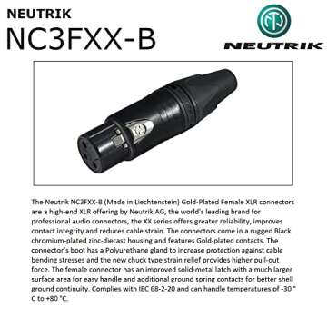 Top Quality 3 Foot Quad Balanced Microphone Cable