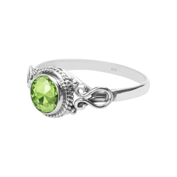 Peridot Stone Handmade Ring in 925 Sterling Silver