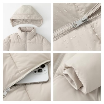 Stylish Warm PUFFIT Women's Cropped Puffer Jacket