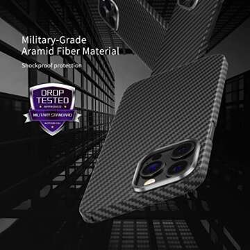 Magnetic Carbon Fiber Case for iPhone 14 Pro