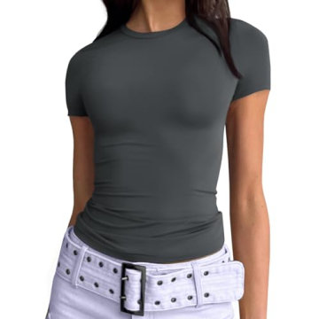 Trendy Queen Women's Y2k Crop Tops - Soft, Stylish Summer Tees 2024