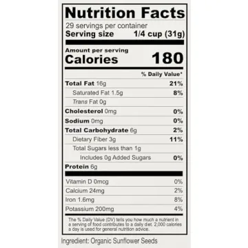 Anthony's Organic Hulled Sunflower Seeds - Healthy Snack & Baking