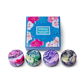 Soy Wax Aromatherapy Candles Gift Set for Relaxation