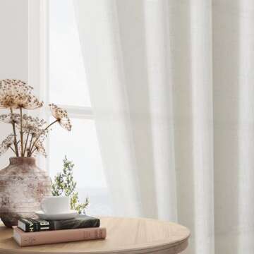 Elegant 144 Inch Linen Curtains for High Ceilings