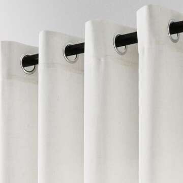Elegant 144 Inch Linen Curtains for High Ceilings