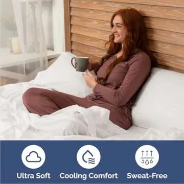 Cal King Soft Cooling Bed Sheets Set for Comfort