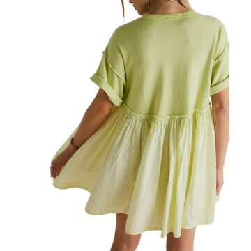 Free People Women's Catalina Mini Dress, Lighting Bolt LG