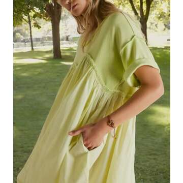 Free People Women's Catalina Mini Dress, Lighting Bolt LG