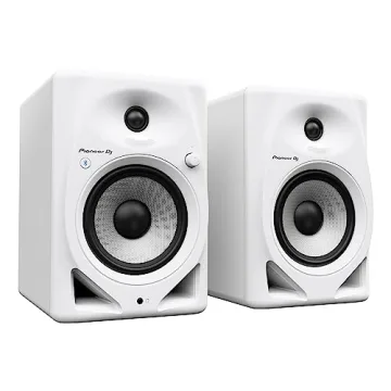 Pioneer DJ DM-50D-BT-W Active Speaker Pair with Bluetooth - 5 inch