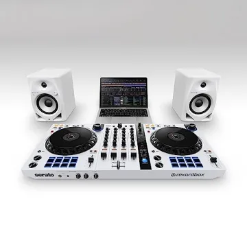 Pioneer DJ DM-50D-BT-W Speakers with Bluetooth - 50W Quality