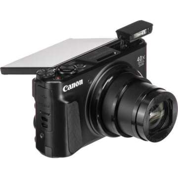 Canon PowerShot SX740 HS Digital Camera (Black) with 64 GB Card + Premium Camera Case + 2 Batteries + Tripod