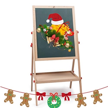 Didcant Wooden Kids Easel for Creative Playtime