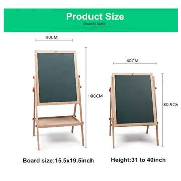 Didcant Wooden Kids Easel for Creative Playtime