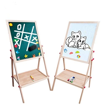 Didcant Wooden Kids Easel for Creative Playtime