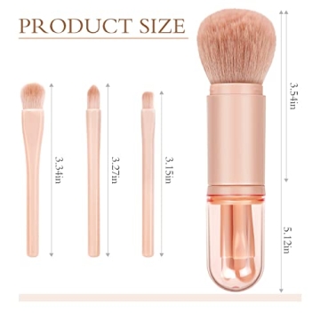 Compact Travel Makeup Brush Set for On-the-Go Beauty