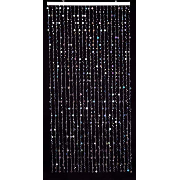 FlavorThings Iridescent Acrylic Beaded Curtain for Rooms