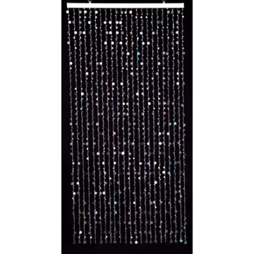 FlavorThings Iridescent Acrylic Beaded Curtain for Rooms