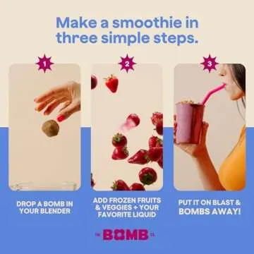 The Bomb Co. Blender Bomb, Coconut Kick, Superfood Smoothie Mix with Hemp, Chia Seeds, Coconut, & Amino Acids for the Body’s Natural Defense, Gluten Free, High Fiber, 10 Servings