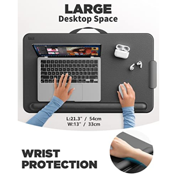 SAIJI Laptop Lap Desk - Portable & Ergonomic for All