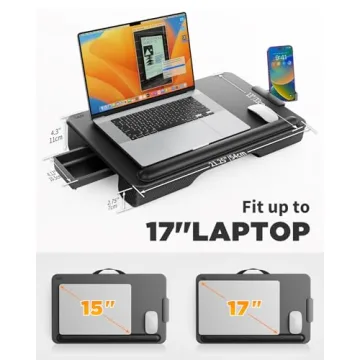 SAIJI Laptop Lap Desk - Portable & Ergonomic for All