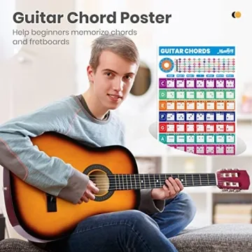 Moukey 38" Acoustic Guitar Kit for Beginners - Sunburst