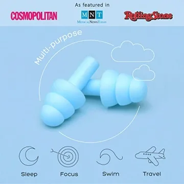 Anbow Soft Silicone Ear Plugs for Noise Reduction & Comfort