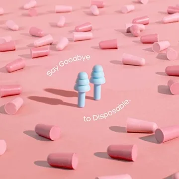Anbow Soft Silicone Ear Plugs for Noise Reduction & Comfort