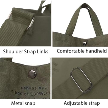 Stylish Large Canvas Tote Bag for Women - Versatile & Chic