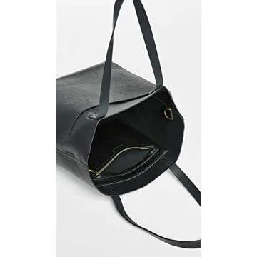 Madewell Medium Transport Tote True Black Stylish Everyday Bag