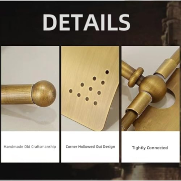 Vintage Brass Bathroom Toilet Paper Holder with Cover