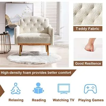 KINFFICT Modern Accent Chair for Chic Comfort