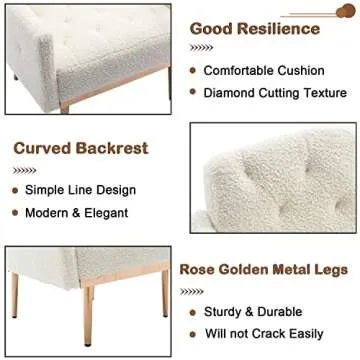 KINFFICT Modern Accent Chair for Chic Comfort