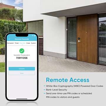 Sifely Keyless Entry Smart Lock - Digital Deadbolt with Fob Support
