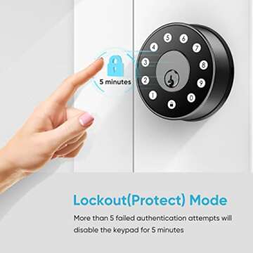 Sifely Keyless Entry Smart Lock - Digital Deadbolt with Fob Support